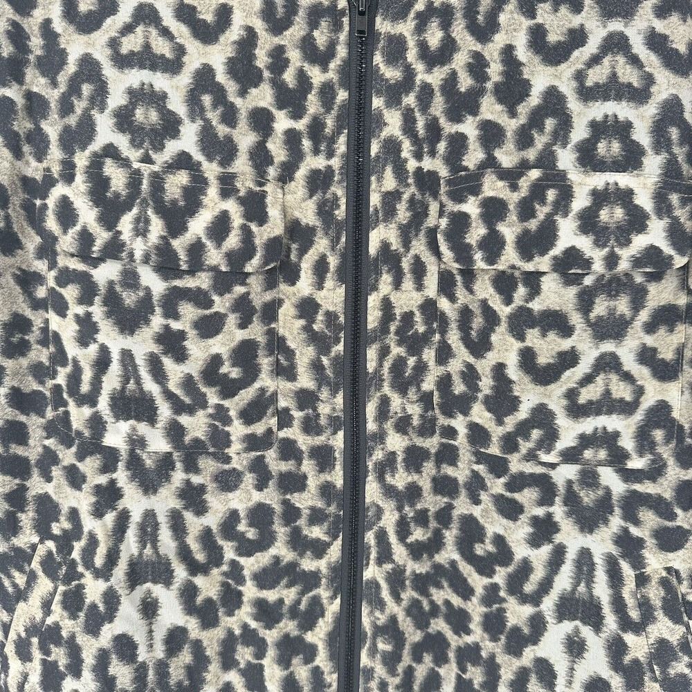 Equipment Leopard Print Bomber Jacket - image 6